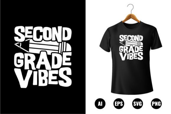 2nd Grade Vibes T-shirt Design