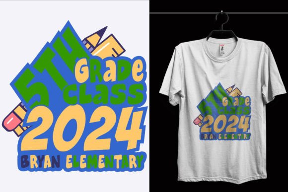 5th Grads Class School T-Shirt Design