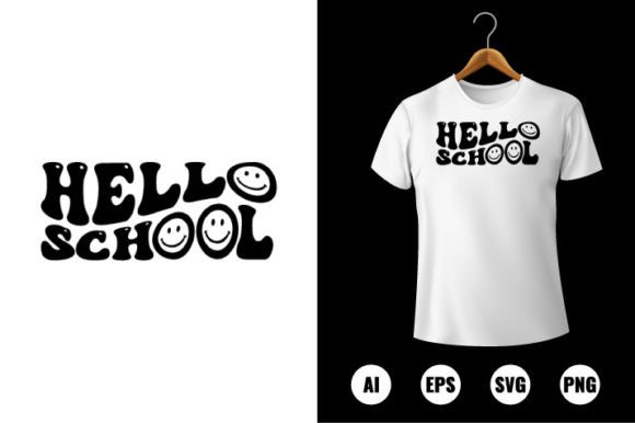 Creating Custom T-Shirts with Hello School and This is a Back To School Design