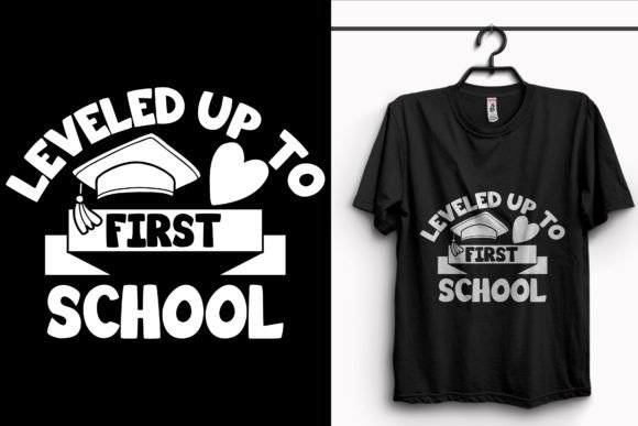 Leveled Up to School T-Shirt Design: A Versatile Solution for Print-on-Demand Businesses