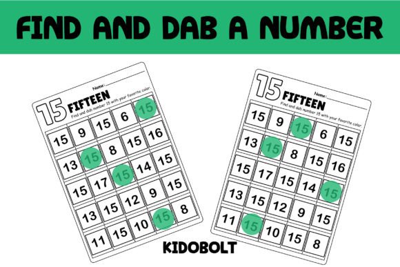 Make Number Recognition Fun: Why PreK Dab a Dot Number Worksheet - 15 Is a Classroom & Home Essential