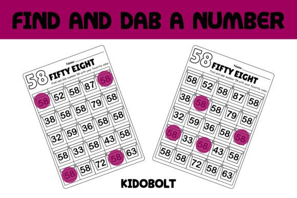 PreK Dab a Dot Number Worksheet – 58: A Multisensory Foundation for Early Numeracy