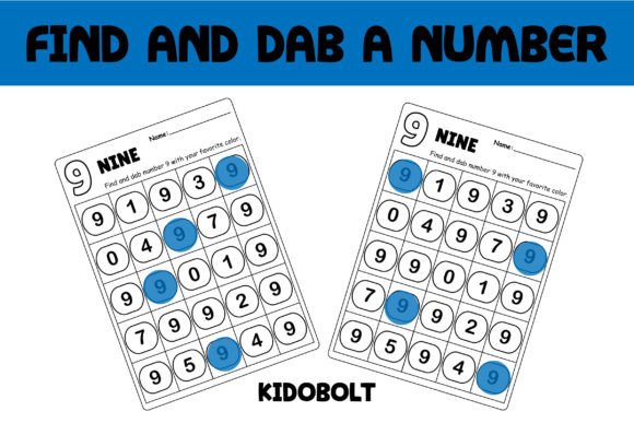 PreK Dab a Dot Number Worksheet – 9: A Targeted, Sensory-Rich Tool for Early Number Fluency