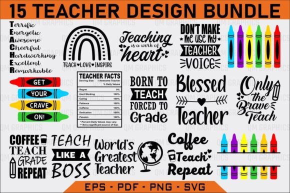 Teacher SVG Bundle, Teacher SVG, School: Digital Design Resources for Educators and Crafters